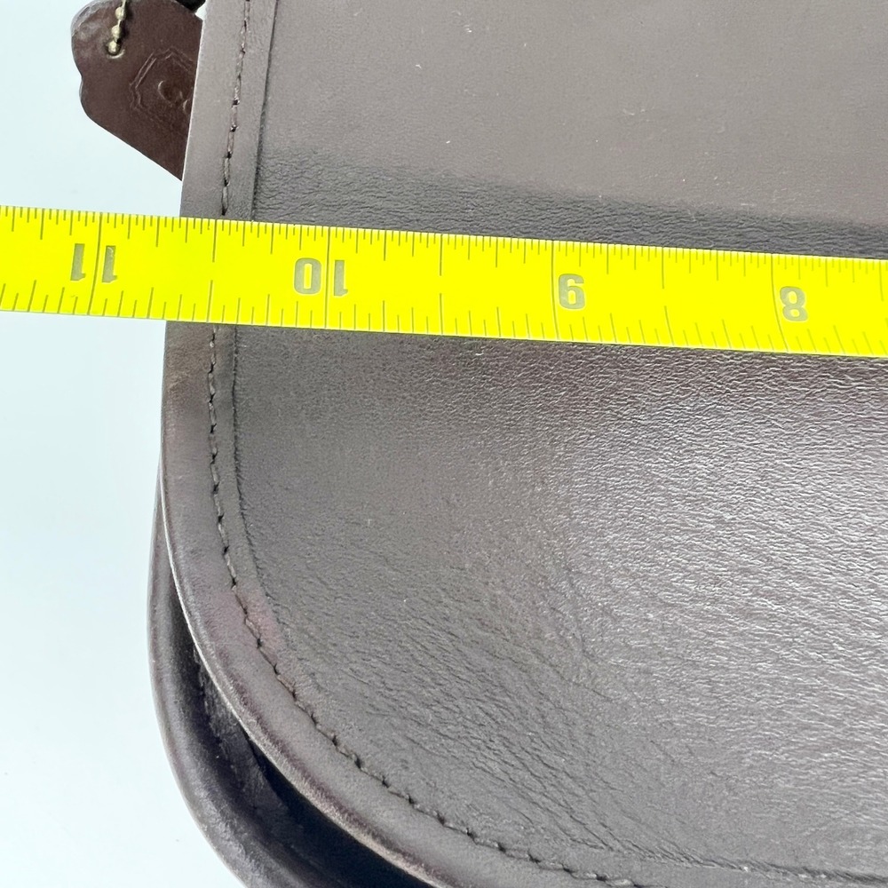 Coach Stewardess Bag Crossbody 9525 Dark Brown Leather Made In USA Vintage - Picture 6 of 13